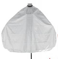 J-40 Schneidemantel 160*140cm metall Hacken Polyester schneeweiß 