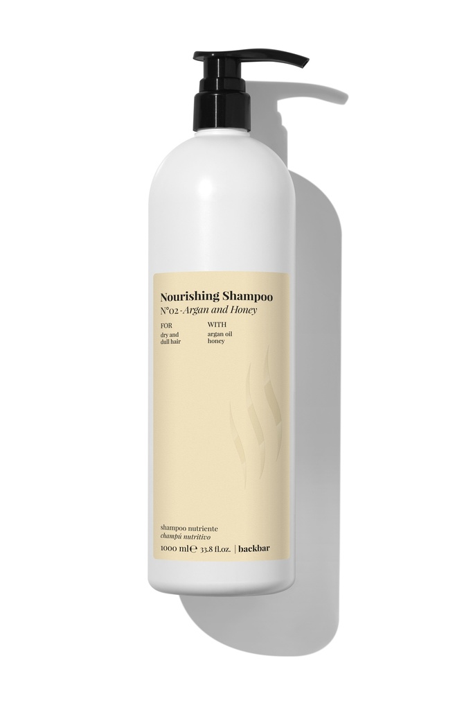 BACK BAR NOURISING SHAMPOO N°02 - Argan and Honey Bott. 1000ml