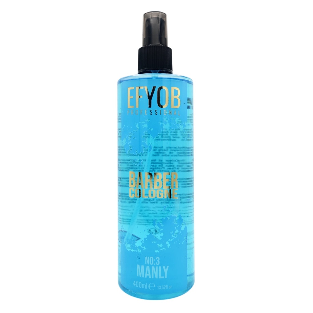 EFYOB Professional Barber Cologne Manly No 3 New Pck 400ml