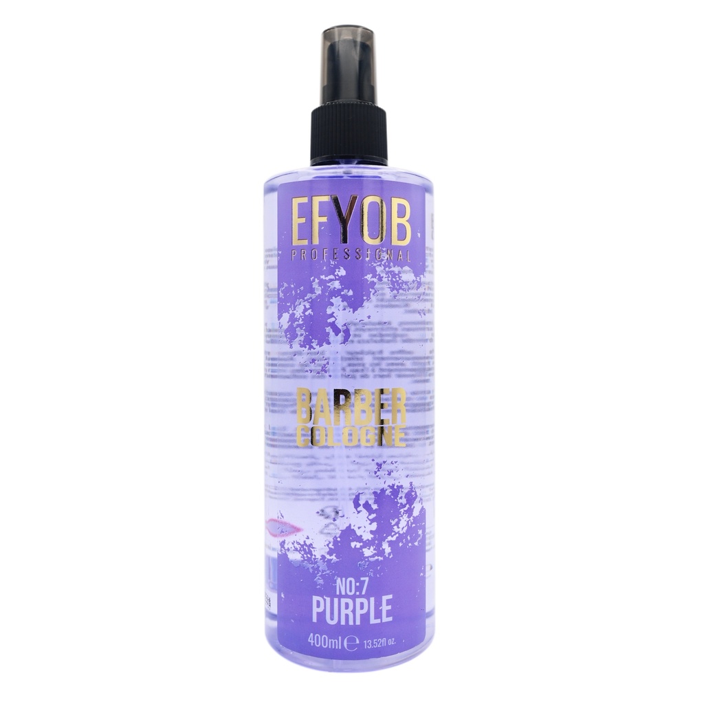 EFYOB Professional Barber Cologne Purple No 7 New Pck 400ml 