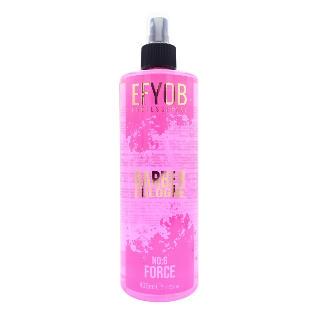 EFYOB Professional Barber Cologne Force No 6 New Pck 400ml 