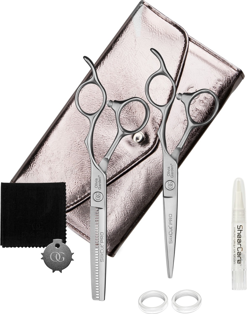 Olivia Garden SilkCut PRO Matt Gold 2er Set HS 5,75/MS 6,0' EUR RH 