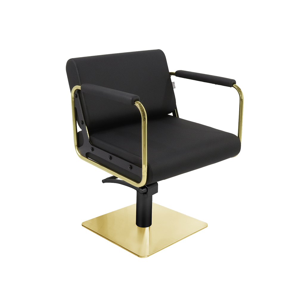 Round Styling Gold Stylingstuhl
