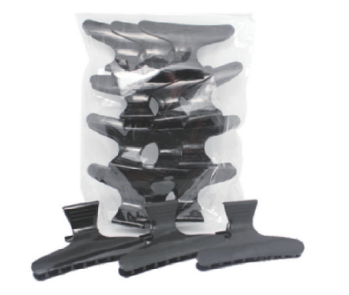 E-49 Clips 8,2cm schwarz 12er Pck 8,2cm