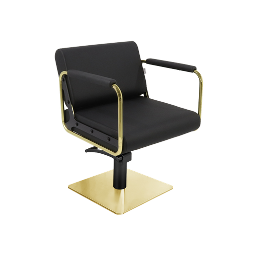 Round Styling Gold Stylingstuhl