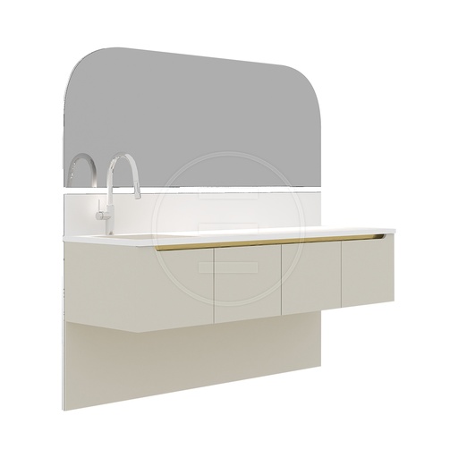 Naomi Cabinet Gold (p.p.)